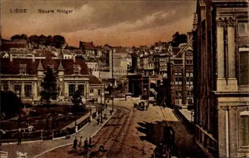 Ak Liège Lüttich Wallonien, Square Notger
