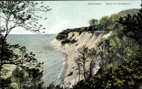 Ak Lesnoje Warnicken Ostpreußen, Küste, Königsstuhl