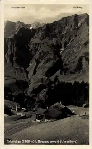 Ak Schröcken Vorarlberg, Braunarlspitze, Hochberg, Bregenzerwald