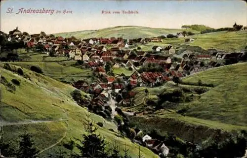 Ak St. Andreasberg Braunlage, Blick vom Treibholz, Panorama