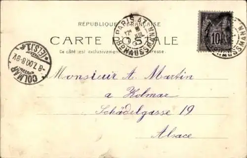 Ak Paris VIII, Petit Palais, Exposition universelle de 1900