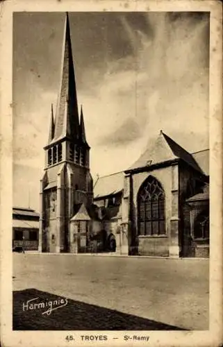 Ak Troyes Aube, Saint Remy Kirche