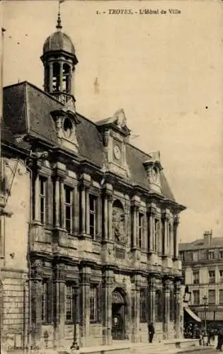 Ak Troyes Aube, Rathaus
