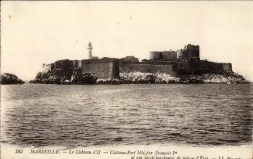 Ak Marseille Bouches du Rhône, Le Chateau d'If