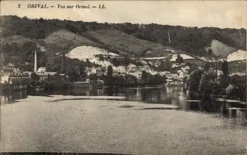Ak Orival Seine Maritime, Panorama