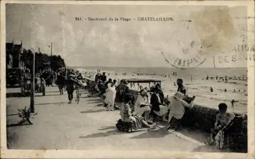 Ak Châtelaillon Charente Maritime, Boulevard de la Plage