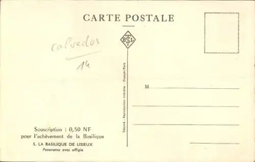 Ak Lisieux Calvados, Basilique