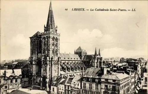 Ak Lisieux Calvados, Saint-Pierre Kathedrale