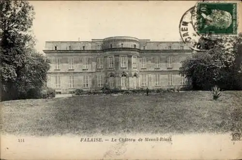 Ak Falaise Calvados, Mesnil-Riant Schloss