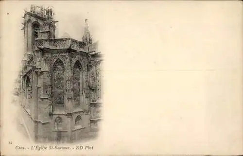 Ak Caen Calvados, St. Sauveur Kirche