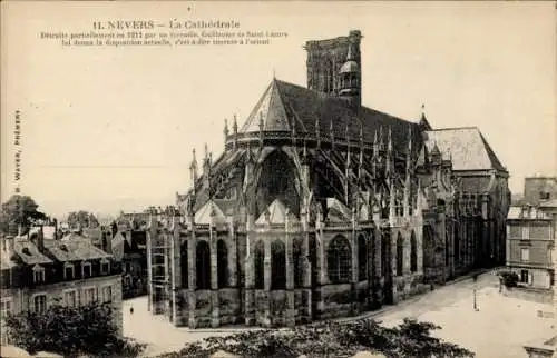 Ak Nevers Nièvre, Kathedrale