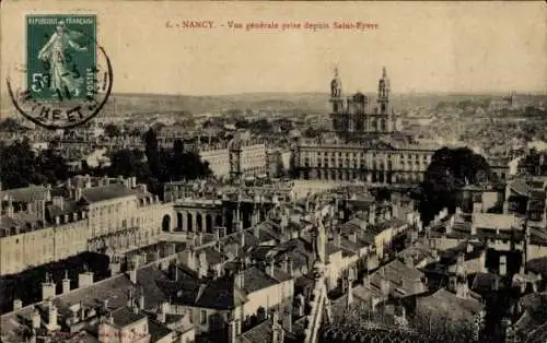 Ak Nancy Meurthe et Moselle, Panorama, Saint-Epve Kirche