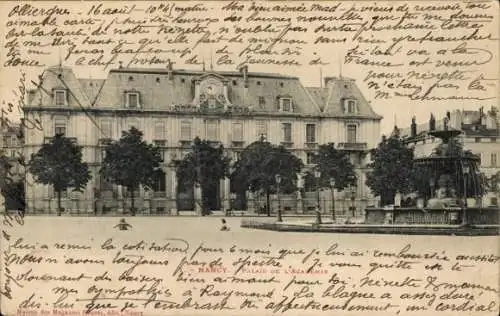 Ak Nancy Meurthe et Moselle, Palais de l'Academie