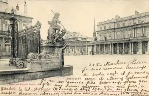 Ak Nancy Meurthe et Moselle, Hemicycle de la Carriere, Palais du Gouverment