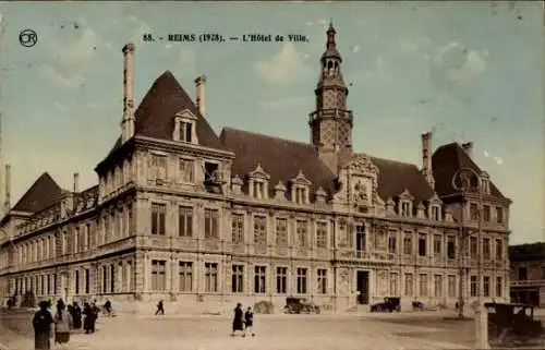 Ak Reims Marne, Rathaus