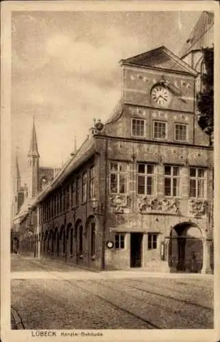 Ak Hansestadt Lübeck, Kanzlei-Gebäude
