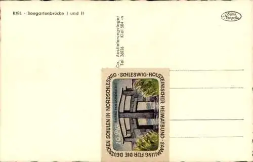 Ak Kiel, Seegartenbrücke I und II