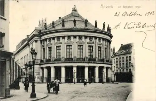 Ak Antwerpen Antwerpen Flandern, Theatre Royal