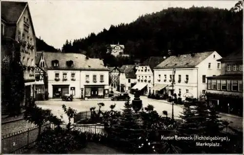 Ak Bad Berneck im Fichtelgebirge Bayern, Marktplatz