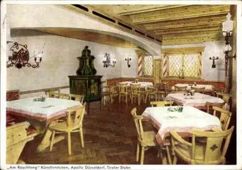 Ak Düsseldorf am Rhein, Am Rauchfang Künstlerstuben, Apollo-Theater, Tiroler Stube