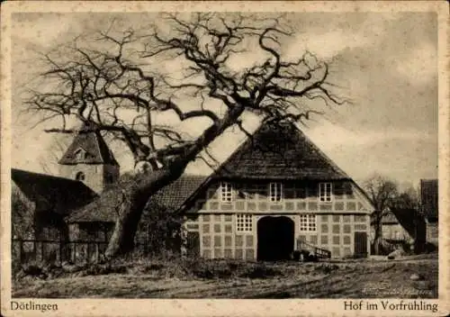 Ak Dötlingen in Oldenburg, Musterdorf, Gau Weser-Ems, Hof