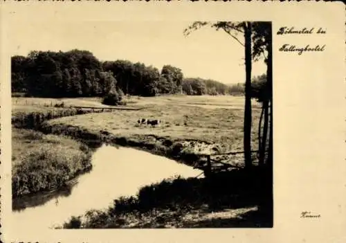 Ak Bad Fallingbostel Lüneburger Heide, Böhmetal, Heidelied