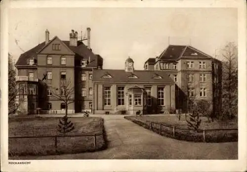 Ak Naunhof im Kreis Leipzig, Erholungsheim der allg. Ortskrankenkasse Leipzig, Rückansicht