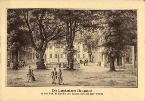 Ak Bad Lauchstädt Saalekreis, Heilquelle