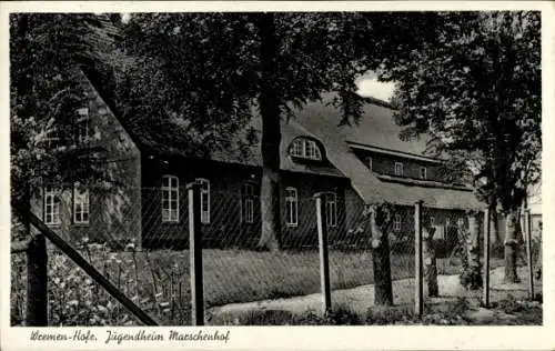Ak Nordseebad Wremen Wurster Nordseeküste, Hofe, Jugendheim Marschenhof