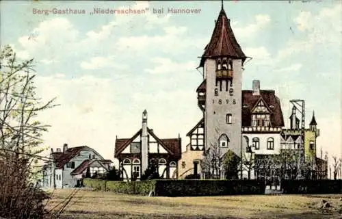 Ak Gehrden bei Hannover, Berg-Gasthaus Niedersachsen, Turm