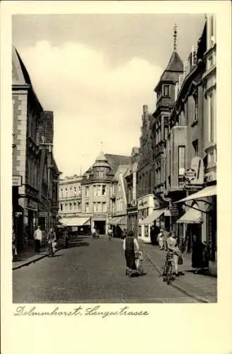 Ak Delmenhorst in Niedersachsen, Langestraße, Geschäfte
