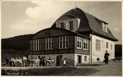 Foto Ak Titisee Neustadt im Breisgau Hochschwarzwald, Sauerbrunnenbaude