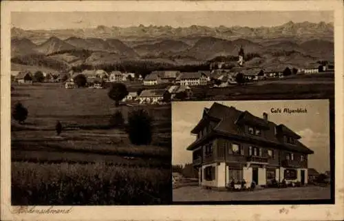 Ak Höchenschwand im Schwarzwald, Café Alpenblick, Panorama