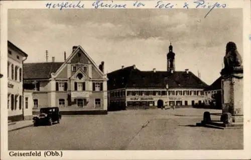 Ak Geisenfeld an der Ilm Oberbayern, Teilansicht