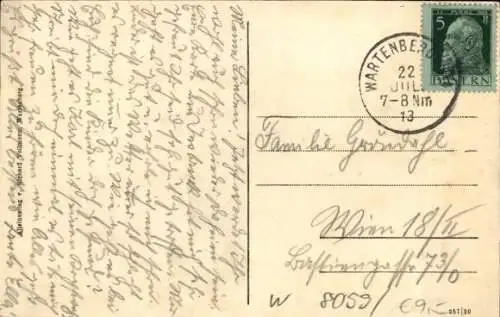 Ak Wartenberg Oberbayern, Kirche, Panorama, Sanatorium, Dependance