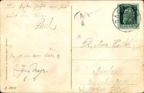 Ak Dachau in Oberbayern, Teilansicht