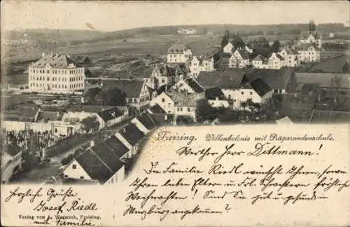 Ak Freising in Oberbayern, Villenkolonie, Präparandenschule