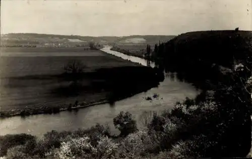 Ak Leißling Weißenfels an der Saale, Blick von der Schönburg, Panorama