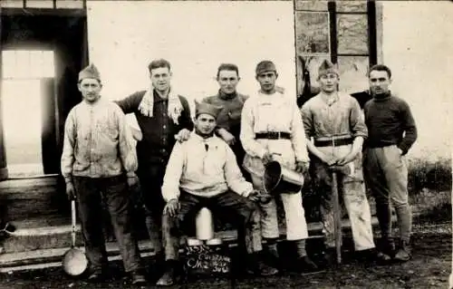 Foto Ak Französische Soldaten in Uniformen