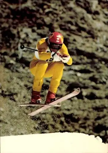 Reklamekarte Wintersport, Ski, Skirennläufer Ken Read