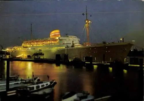 Ak Hamburg, Fährschiff Oslofjord, Überseebrücke