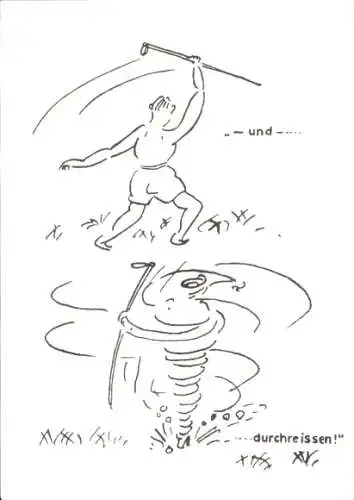 Ak Sport, Übung, Training, Stock, Durcheissen, Humor