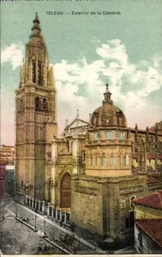 Ak Toledo Kastilien La Mancha Spanien, Exterior de la Catedral