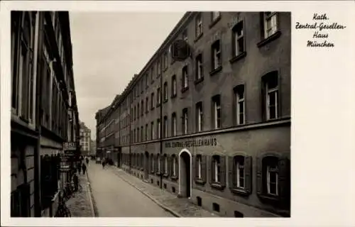 Ak München, Partie am katholischen Zentral Gesellenhaus