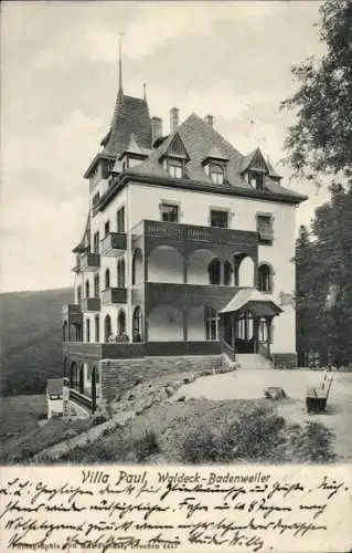 Ak Badenweiler im Schwarzwald, Waldeck, Villa Paul