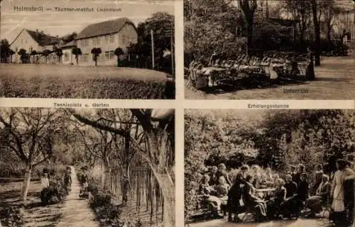 Ak Helmstedt in Niedersachsen, Töchter-Institut Lademann, Tennisplatz