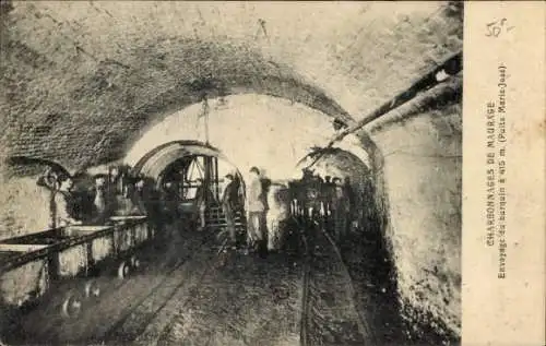 Ak Maurage La Louvière Wallonien Hennegau, Kohlenbergbau