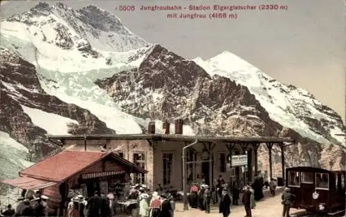 Ak Kanton Bern, Jungfrau, Jungfraubahn, Station Eigergletscher