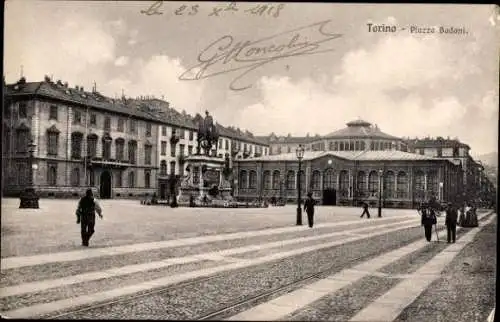 Ak Torino Turin Piemonte, Piazza Bodoni