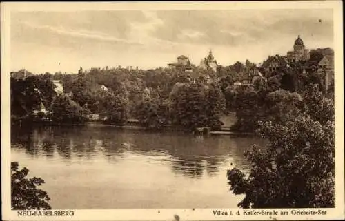 Ak Neubabelsberg Potsdam in Brandenburg, Griebnitzsee, Villen in der Kaiserstraße